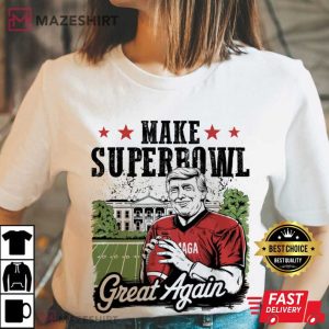 Donald Trump Make Superbowl Great Again Football Funny T Shirt (4)
