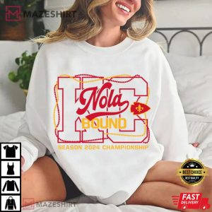 Kansas City Nola Bound AFC Season 2024 Championship T Shirt (1)