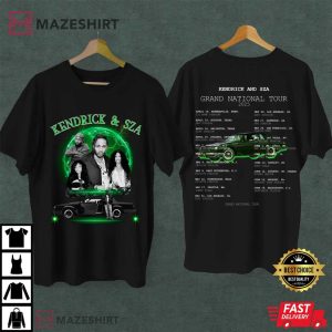 Kendrick And SZA Grand National Tour 2025 Hip Hop Fans T Shirt (2)
