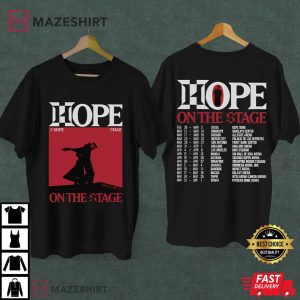 J Hope Hobi Bangtan On The Stage World Tour Fan Kpop T Shirt (1)