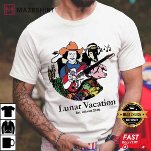 Lunar Vacation Pabst Blue Ribbon Beer Est Atlanta 2016 T Shirt (3)