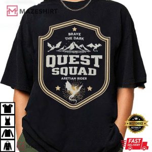 Onyx Storm Brave The Dark Quest Squad Aretian Rider T Shirt (4)