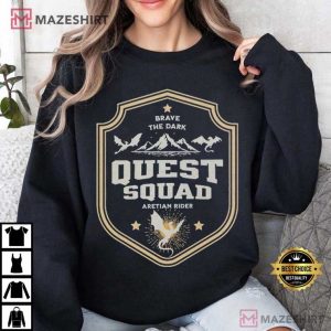 Onyx Storm Brave The Dark Quest Squad Aretian Rider T Shirt (1)