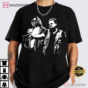 Dude and Walter Sobchak The Big Lebowski Pulp Fiction Style T Shirt (3) Mazeshirt