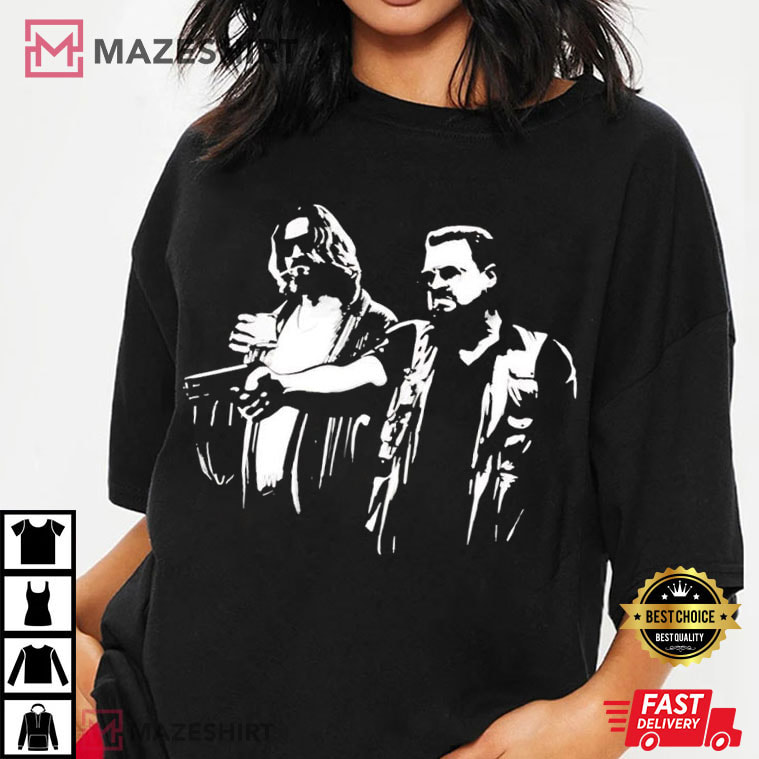 Dude and Walter Sobchak The Big Lebowski Pulp Fiction Style T-Shirt Dude and Walter Sobchak The Big Lebowski Pulp Fiction Style T-Shirt
