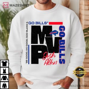 Josh Allen Buffalo Bills MVP Football T Shirt (2)