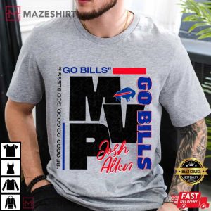 Josh Allen Buffalo Bills MVP Football T Shirt (4)