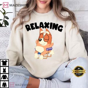 Bluey Bingo Relaxing Birthday Gifts T Shirt (1)