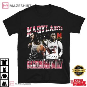 Maryland Derik Queen And Julian Reese Baltimore Built T Shirt (2)