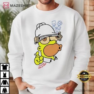 Homer Simpson Three Headed My Eyes Are Up Here Funny T Shirt (4)