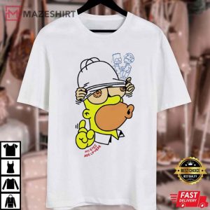 Homer Simpson Three Headed My Eyes Are Up Here Funny T Shirt (1)