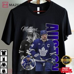 Auston Matthews Toronto Maple Leafs Ice Hockey NHL T Shirt (2)