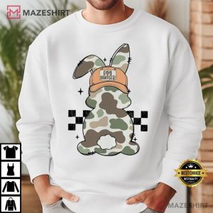 Egg Hunter Camo Easter Bunny T Shirt (1)