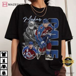 Cale Makar Colorado Avalanche Hockey NHL Bootleg T Shirt (4)
