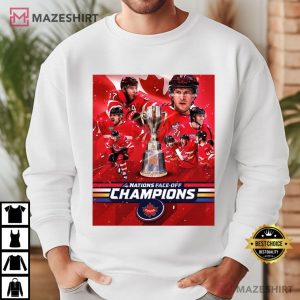 Nations Face Off Champions Canada Hockey T Shirt (1)