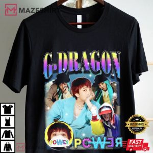 G Dragon Power Kpop Graphic Bootleg Style T Shirt (2)
