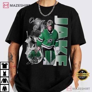 Jake Oettinger Dallas Stars ICE Hockey NHL T Shirt (4)
