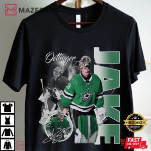 Jake Oettinger Dallas Stars ICE Hockey NHL T Shirt (2)
