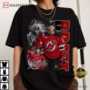 Jesper Bratt New Jersey Devils Bootleg NHL Hockey T Shirt (4)