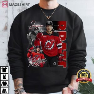 Jesper Bratt New Jersey Devils Bootleg NHL Hockey T Shirt (1)