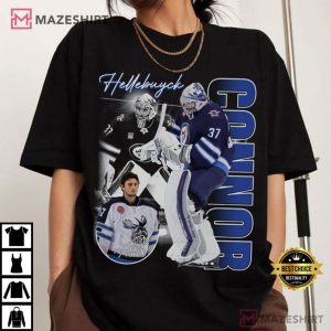 Connor Hellebuyck Winnipeg Jets Bootleg Ice Hockey T Shirt (4)