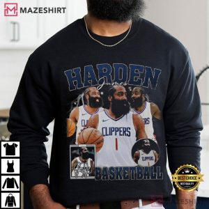 James Harden Los Angeles Clippers Basketball Bootleg Style T Shirt (1)