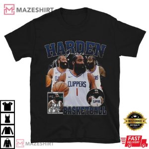 James Harden Los Angeles Clippers Basketball Bootleg Style T Shirt (2)