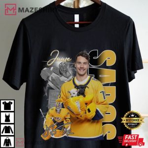 Juuse Saros Dog Nashville Predators Ice Hockey NHL T Shirt (2)