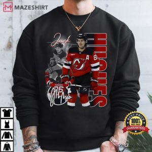 Jack Hughes New Jersey Devils Ice Hockey Fans Gift T Shirt (1)