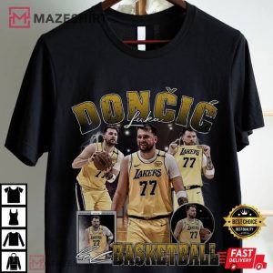 Luka Doncic Los Angeles Lakers NBA Basketball Bootleg T Shirt (2)
