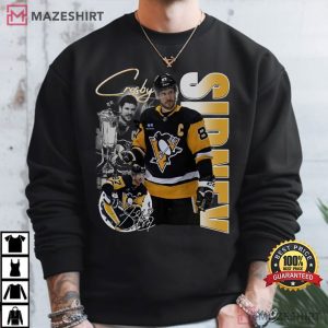 Sidney Crosby Pittsburgh Penguins Ice Hockey Bootleg T Shirt (3)