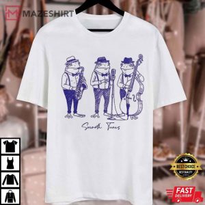Smooth Tunes Funny Frog Musicians Vintage Jazz Band T Shirt (2)