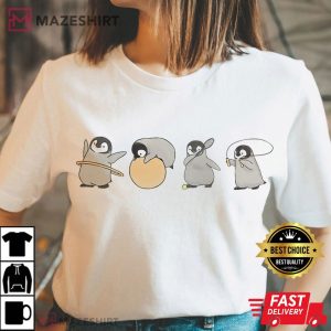Cute Penguins Doing Sports Funny Penguins Lovers T Shirt (4)