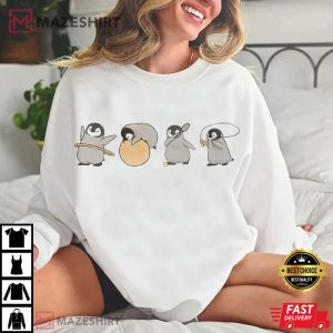 Cute Penguins Doing Sports Funny Penguins Lovers T Shirt (1)