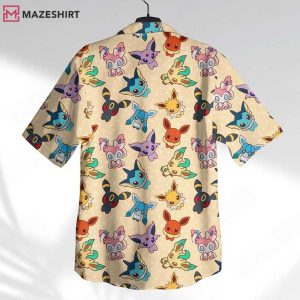 Eevee Evolutions Cute Pokemon Hawaiian Shirt And Shorts (2)