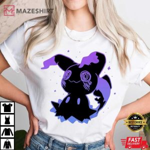 Mimikyu Dark Ghost Cute Pokemon Anime T Shirt (4) Mazeshirt
