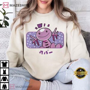 Cute Pink Wooper Pokemon Japanese Anime T Shirt (1) Mazeshirt