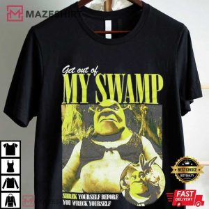 Shrek Get Out Of My Swamp Vintage Bootleg T Shirt (1)