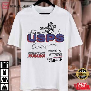 Postal Service Protect The USPS Keep Public Services Public T Shirt (4)