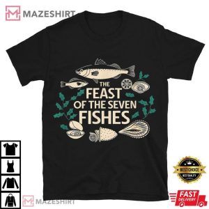 Feast Of Seven Fishes Italy Christmas Eve Christian T Shirt (2)