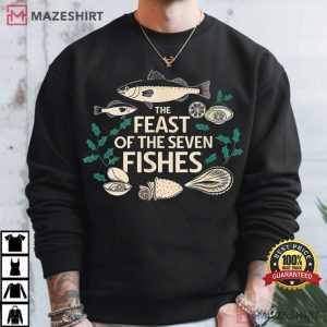 Feast Of Seven Fishes Italy Christmas Eve Christian T Shirt (3)