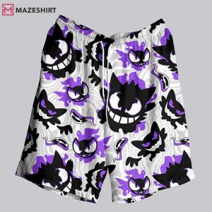 Ghost Type Pokemon Mystic Japanese Anime Hawaiian Shirt And Shorts (4)