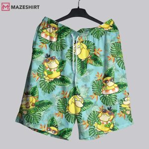 Psyduck Koduck Aloha Tropical Cute Hawaiian Shirt And Shorts (4)