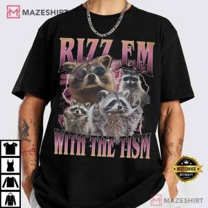 Raccoon Rizz Em With The Tism Autism Awareness T Shirt (4)