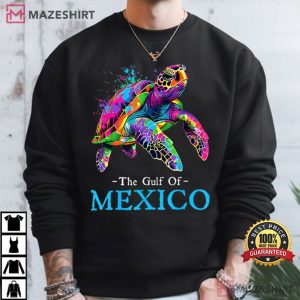 Sea Turtle The Gulf of Mexico Forever El Golfo De México T Shirt (1)