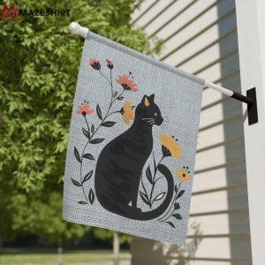 Anti Trump Democrat Childless Cat Lady Garden Flag (3)