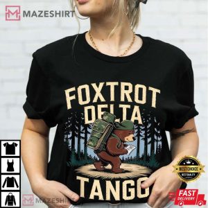 Foxtrot Delta Tango Funny Resist Bear T Shirt (2)