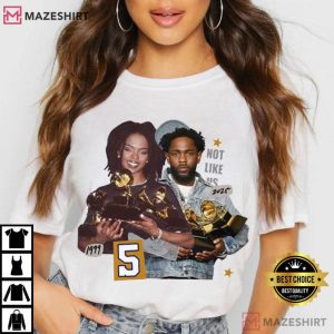 Lauryn Hill And Kendrick Lamar Grammy Winners Collage T Shirt (1)