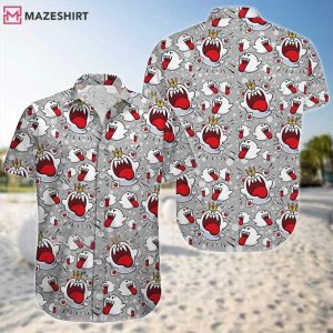 Super Mario Boo Ghosts Movies Summer Hawaiian Shirt And Shorts (1)