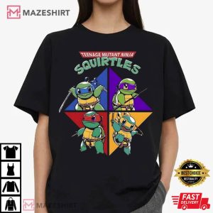 Teenage Mutant Ninja Squirtles Pokemon Vintage T Shirt 2